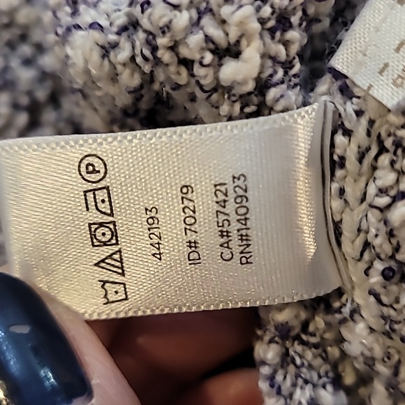 LOFT GRAY MARBLED COTTON PULLOVER CREWNECK SWEATER - Picture 12 of 12